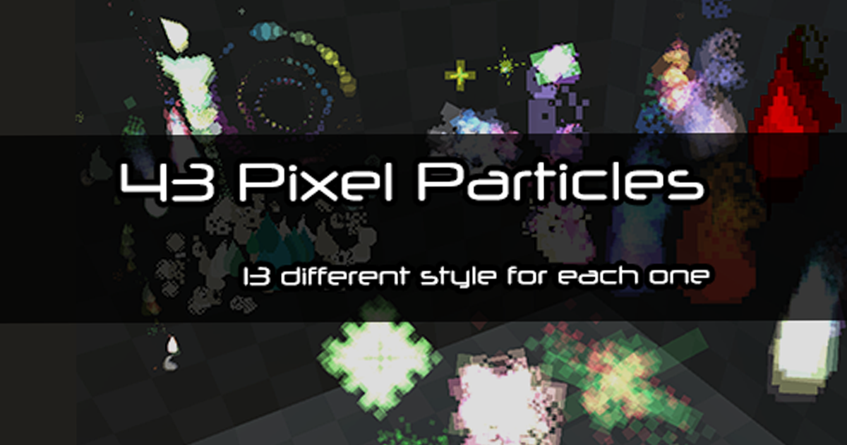 Unity Pixel Particle Effect Pixel Particle | ビジュアルエフェクト パーティクル | Unity Asset Store