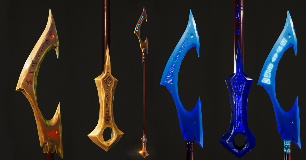 Stylized Long Blade Curver | 3D Weapons | Unity Asset Store