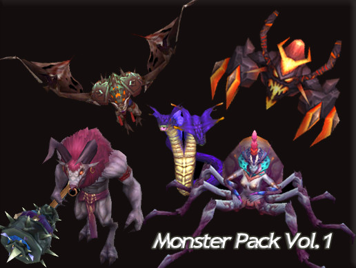 Monster Pack Vol.1 | 3D Characters | Unity Asset Store