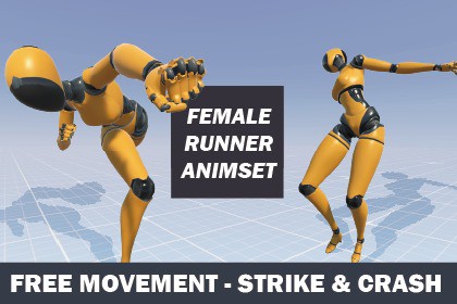 Female Runner Animset - Strike&Crash