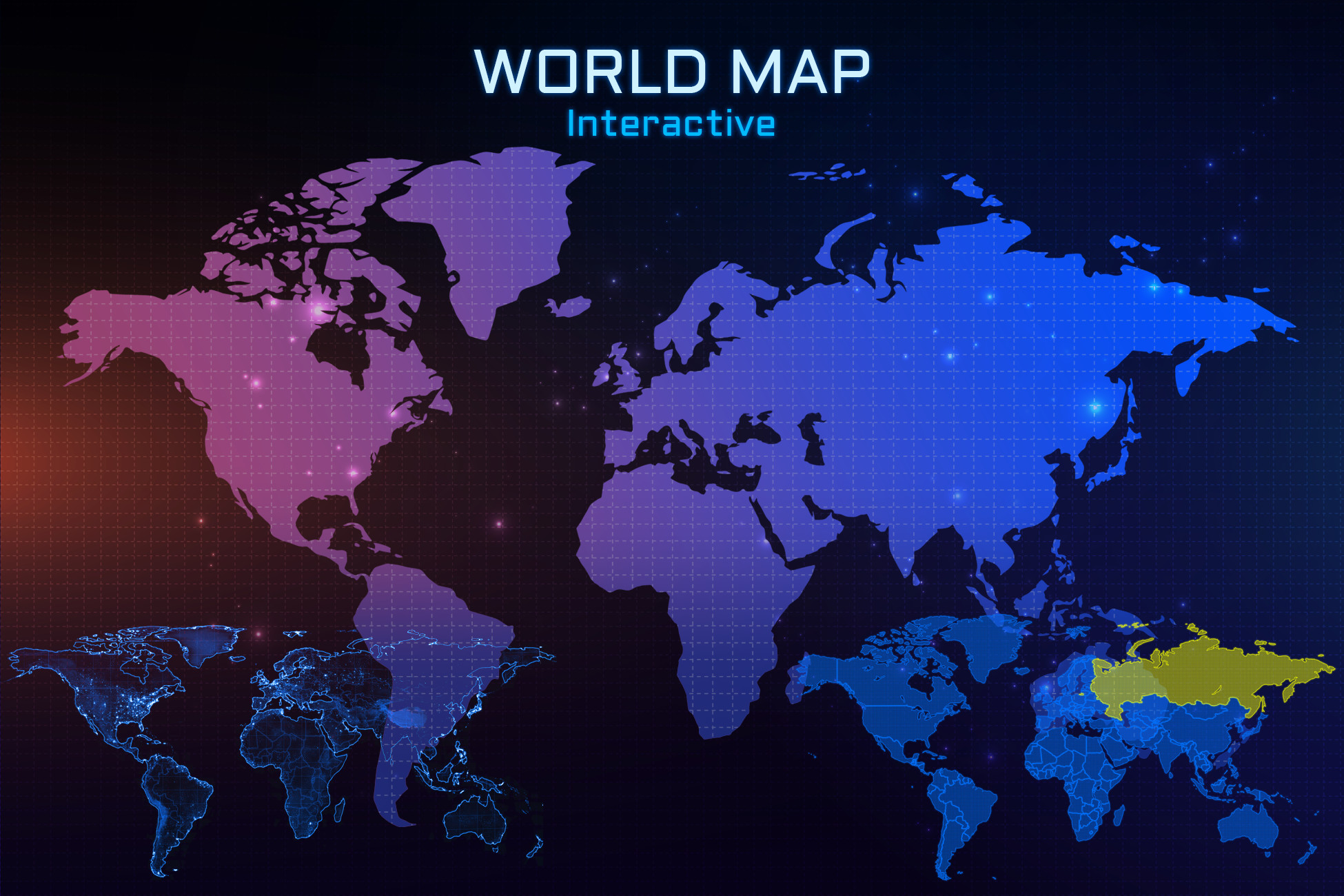 2D Flat World Map | 2D Icons | Unity Asset Store