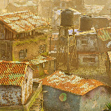 Modular Slum City Wasteland Village with Enterable Interior
