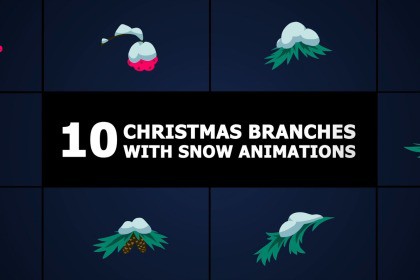 Christmas Branches With Snow Animations (27.09.24)