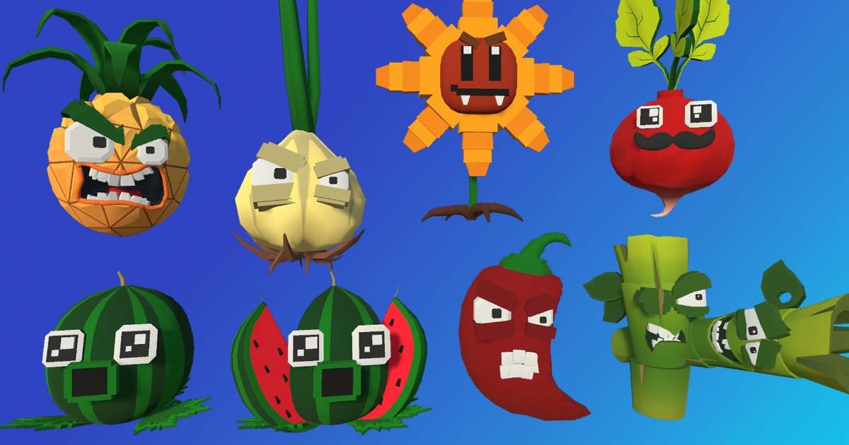 3D Models Plants Сharacters