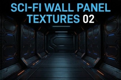 Sci-Fi Wall Panel Textures Pack 02