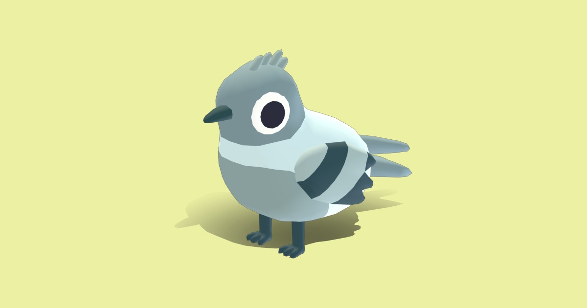 Gray Flycatcher - Quirky Series | Characters | Unity Asset Store