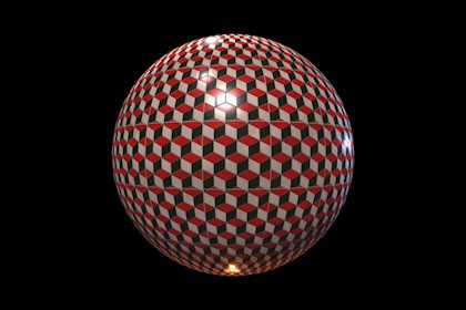 Escher Cube Tile Material
