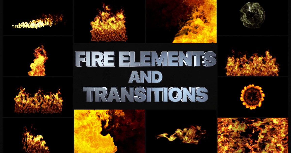 VFX Fire Elements And Transitions (26.03) | 2D Textures & Materials ...