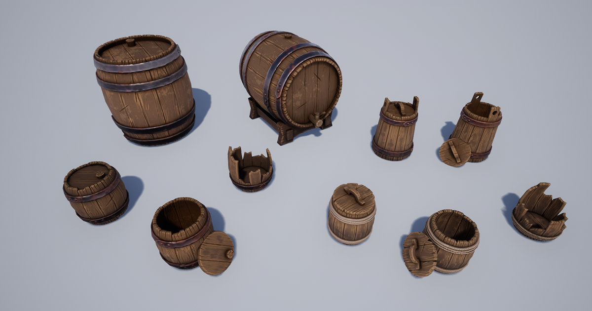 Tall Props Unity Stylized Wooden Props | 3D Props | Unity Asset Store