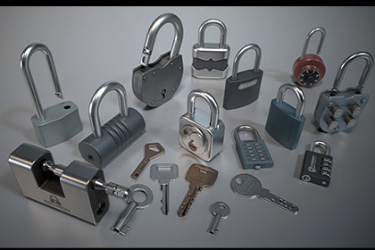 Padlock Set – Realistic Locks & Keys