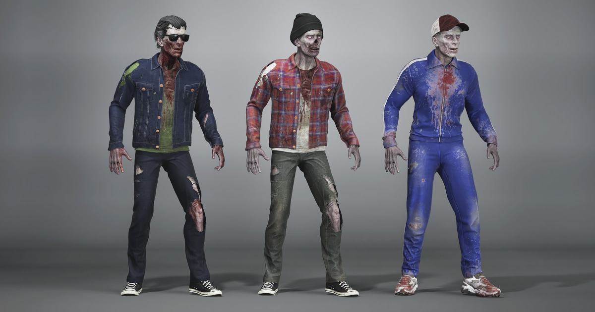Zombie Warm Casual Clothes | 3D Humanoids | Unity Asset Store