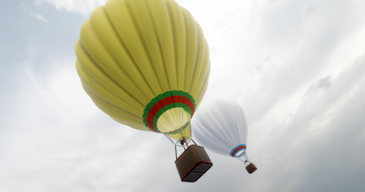 Unity Ballon PBR Hot Air Balloon | 3D Air | Unity Asset Store