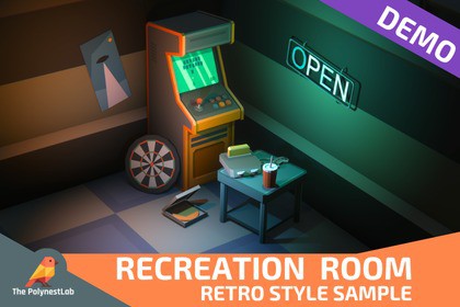 FREE Demo: Low Poly Sci-Fi Recreation / Cosmic Retro