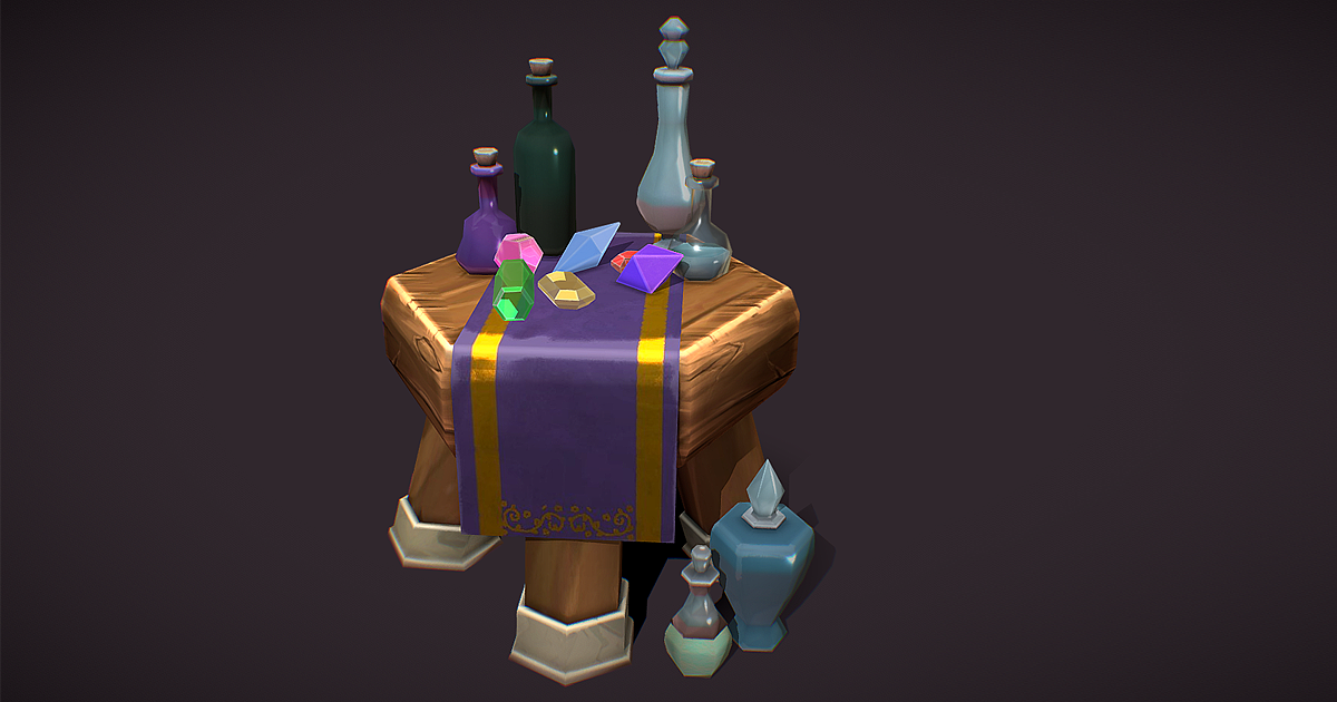 Gems and Potions | 3D Props | Unity Asset Store