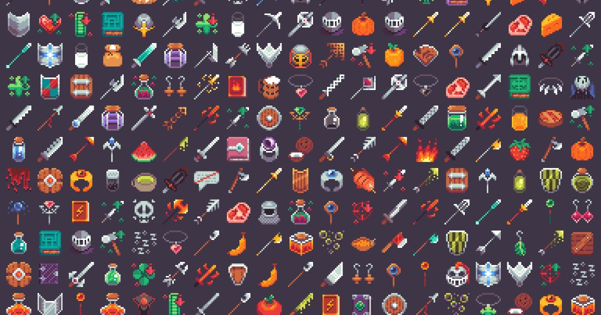 Pixel Art RPG Icons Pack | 2D Icons | Unity Asset Store