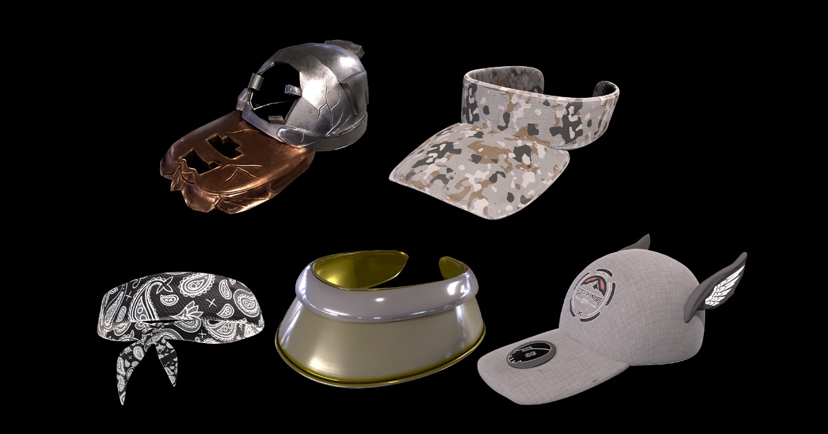 Caps Mini Pack 2 | Props | Unity Asset Store