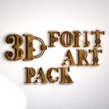 3D Font Art Pack