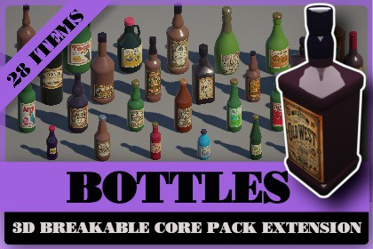 Bottles for 3D Breakables Core Pack