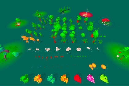 Stylized Low-poly Foliage Pack