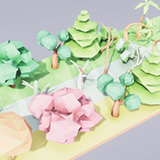 Low poly Trees and other nature