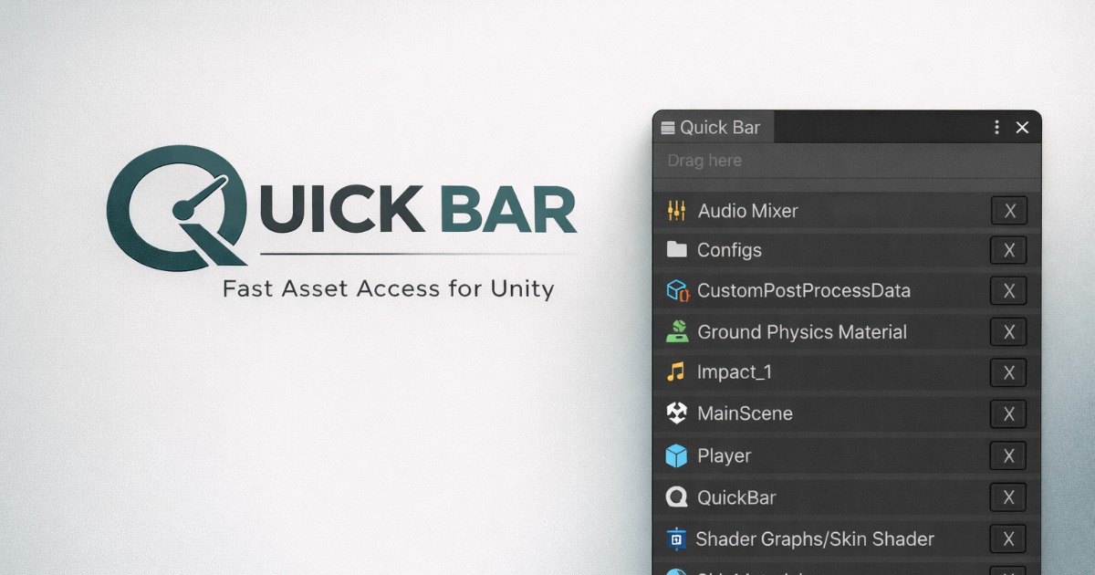 Quicker Bar Quick Bar | Utilities Tools | Unity Asset Store