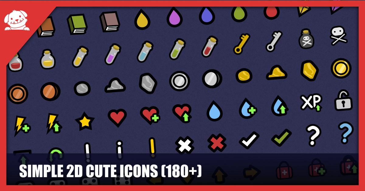2d Icon Unity Simple Cute 2D Icons (180+ with Source) | 2D Icons | Unity Asset Store
