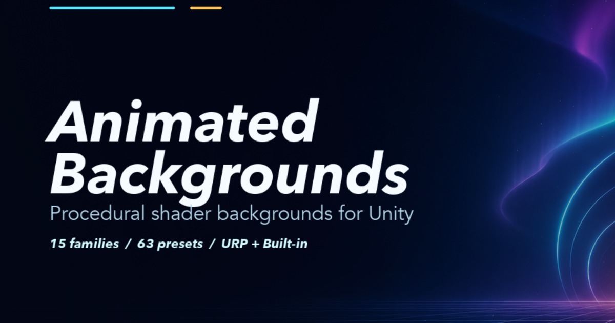 MotionScapes: Procedural Animated Backgrounds | VFX Shaders | Unity ...