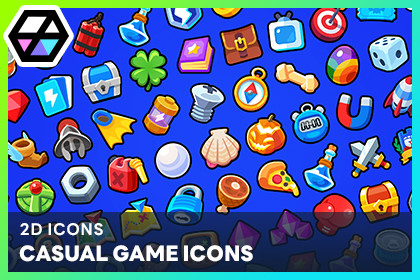 2D Icons - Casual Game Icons