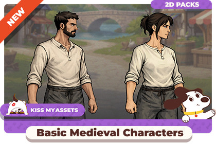 Medieval Characters - Fully Rigged 2D Humans