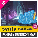 POLYGON - Fantasy Dungeon Map - Art by Synty