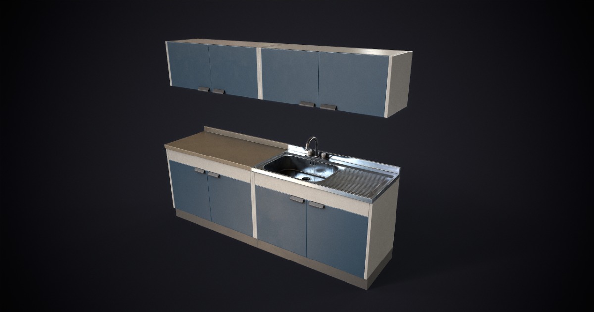 Kitchen Unity Box Simple kitchen set | 3D Furniture | Unity Asset Store