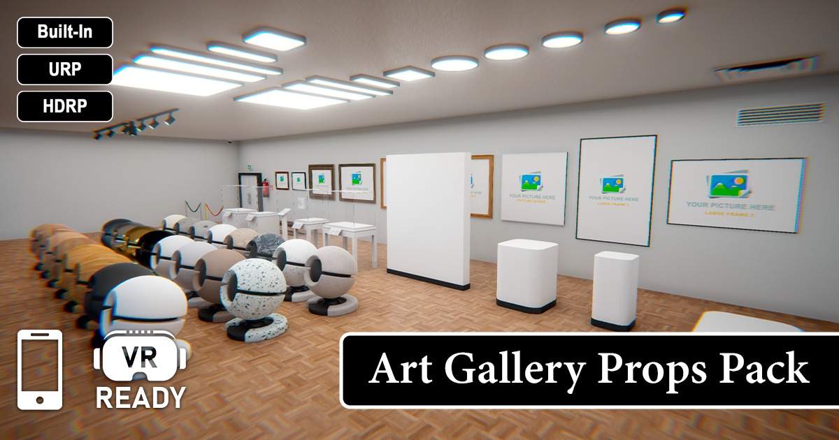 Prop Library Animation Art Gallery Props Pack | 3D Props | Unity Asset Store