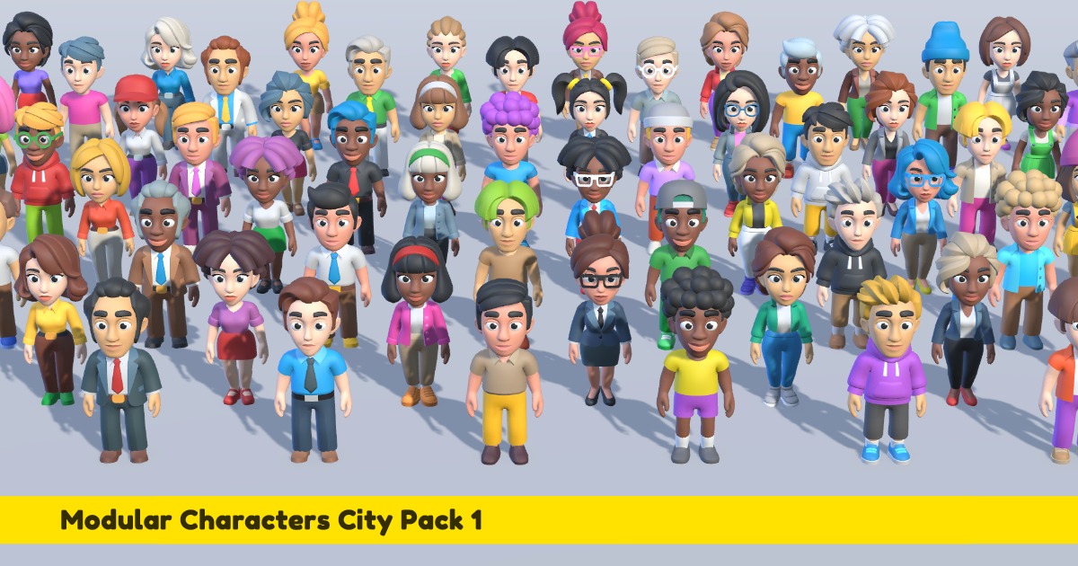 Characters City Pack 1 | 3D Characters | Unity Asset Store