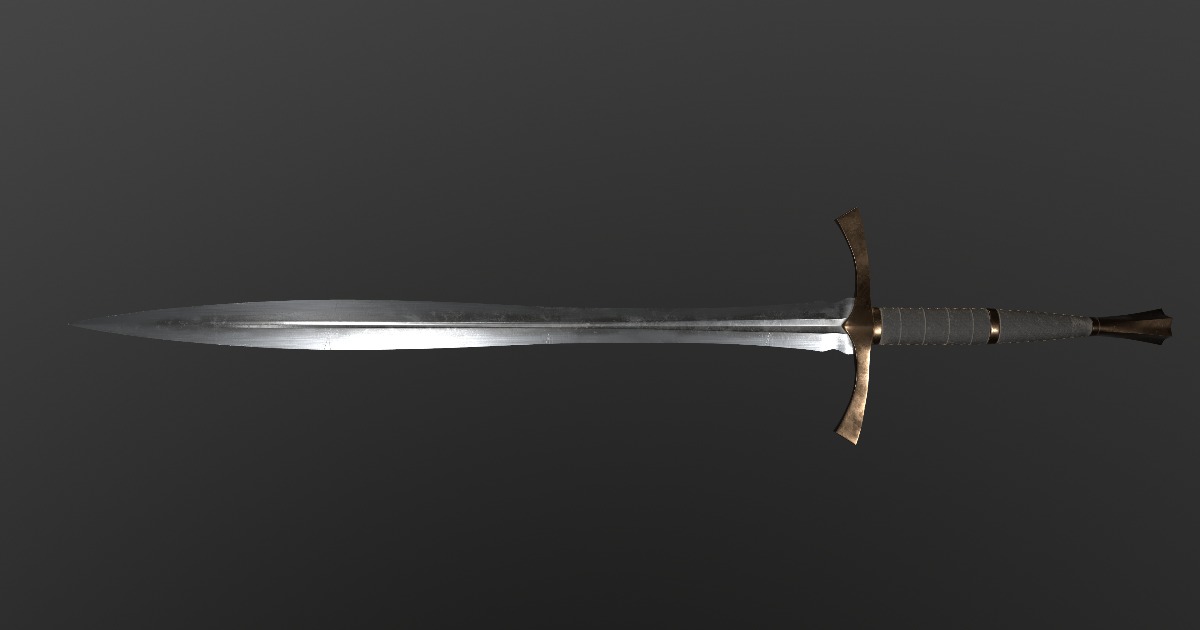 Sword BronzeDarkSkin | 3D Weapons | Unity Asset Store