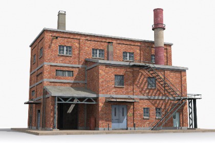 Industrial Factory Building – Variant 22