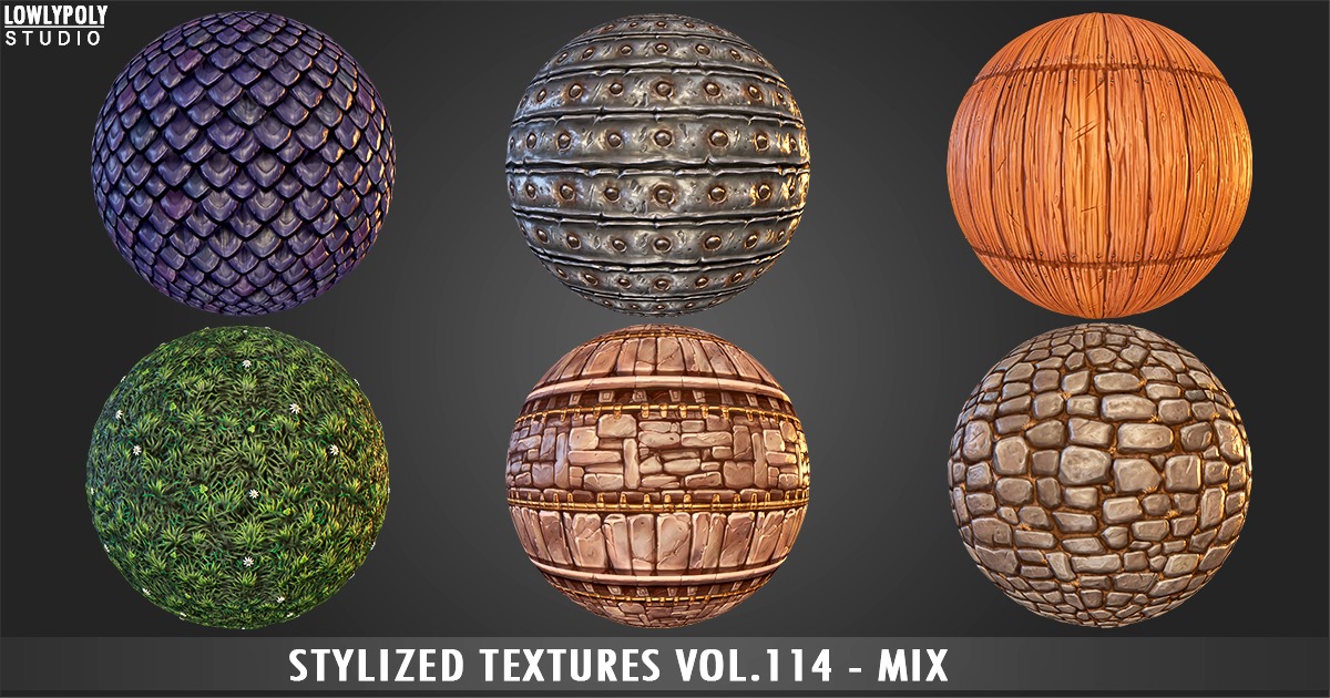 Mix Vol.114 - Stylized Textures | 2D 材质与材料 | Unity Asset Store