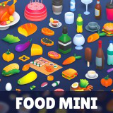 Food Mini - Low Poly 3D Models Pack