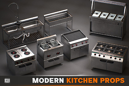 Modern Kitchen Props