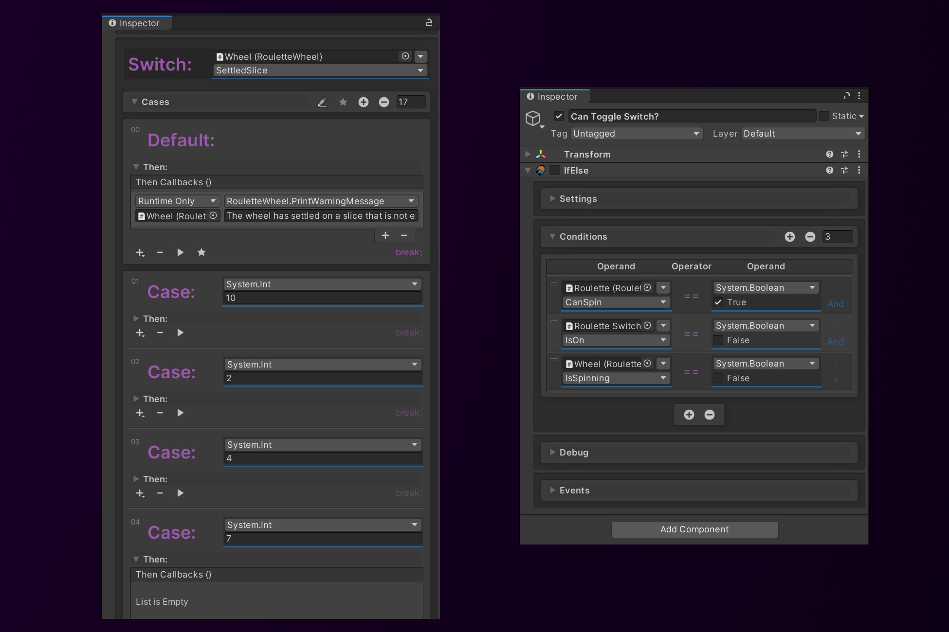 Conditionals | Utilities Tools | Unity Asset Store