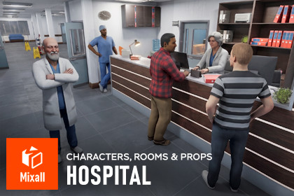 Hospital - Characters, Rooms & Props