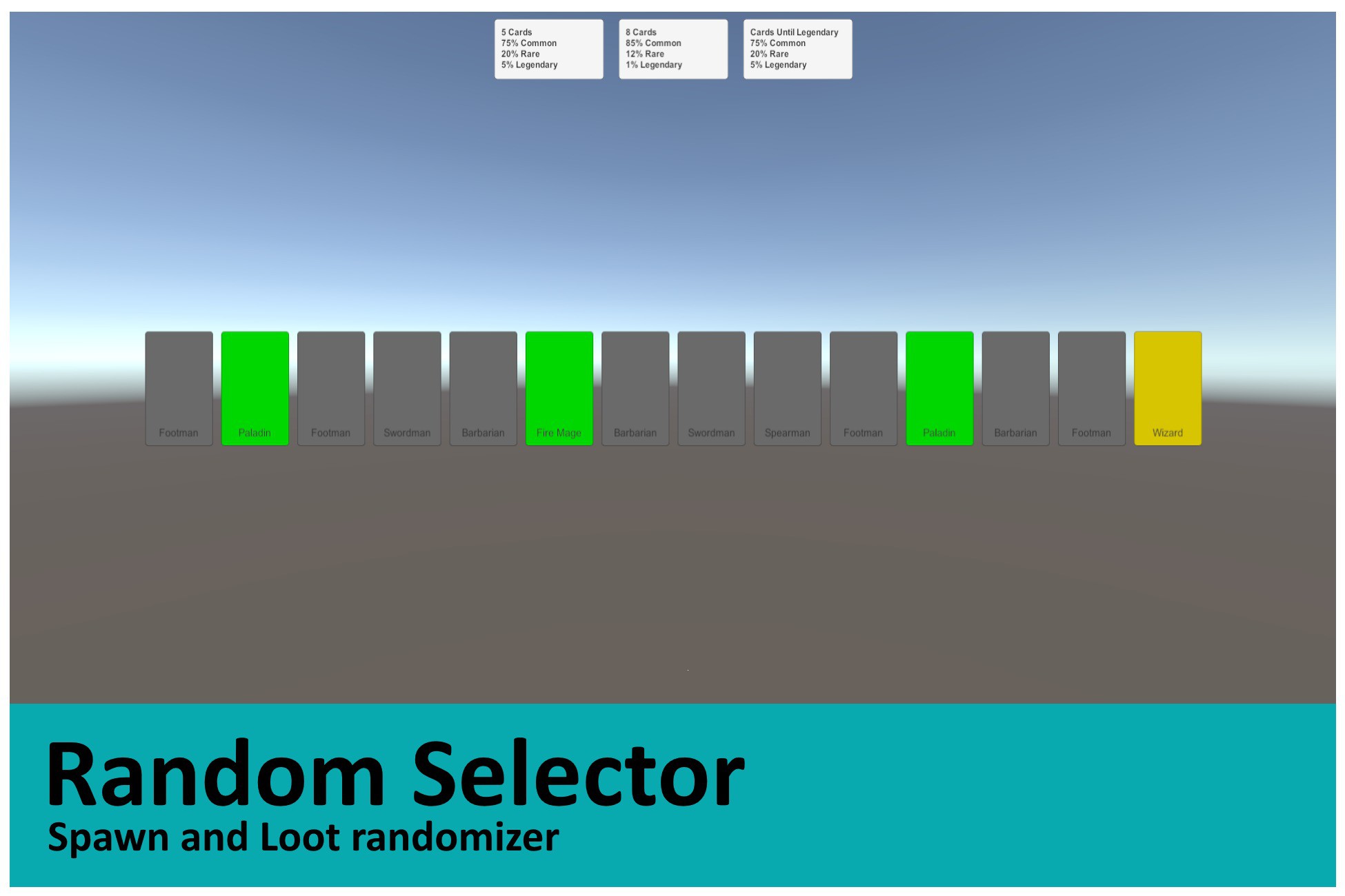 Random Selector - Spawn and Loot randomizer | ユーティリティ ツール | Unity Asset ...