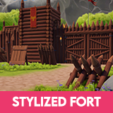 Stylized Medieval Modular Fort and Castle