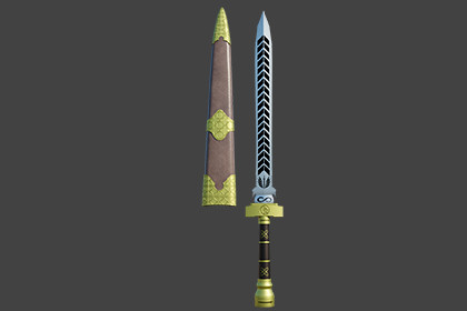 Medieval Sword 03 URP and HDRP Textures