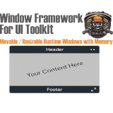 Window Framework for UI Toolkit