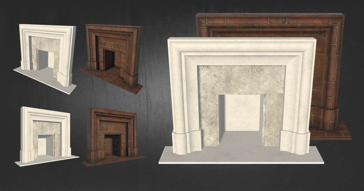 Fireplace London 3D Interior Unity Asset Store