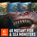 68 Mutant Fish & Sea Monsters Pack