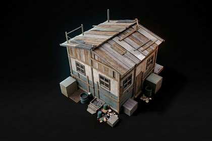 Post-Apocalyptic Wooden House