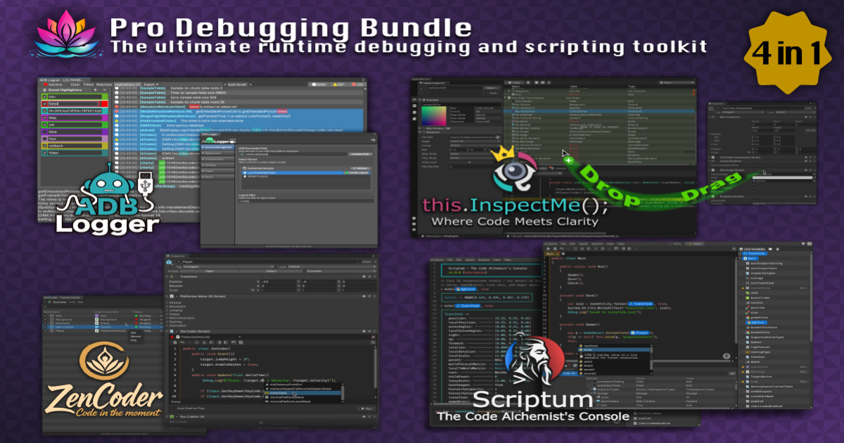 Pro Debugging Bundle - The ultimate runtime debugging and scripting ...