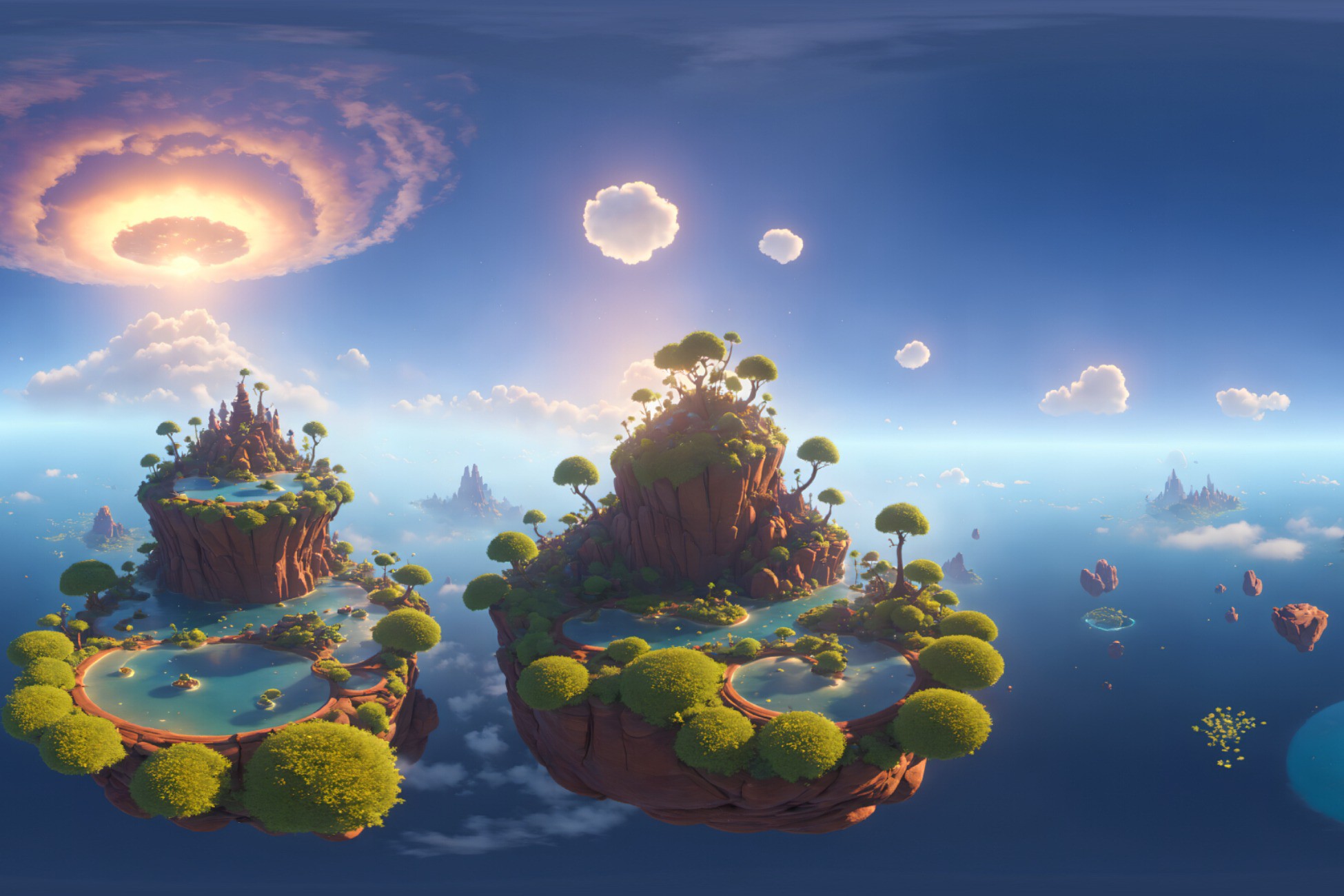 HDRI 3D Floating Island Skybox 4 | 3D Environments | Unity Asset Store