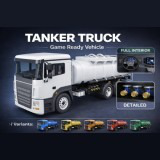 Modular Tanker Truck – Game Ready PBR Vehicle with Interior, UI Dashboard